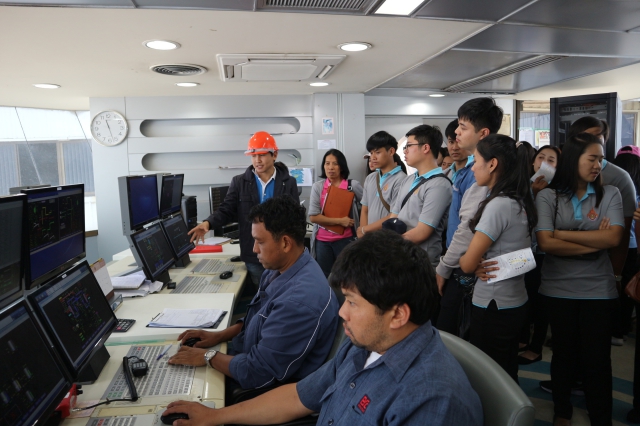 The group of Faculty 's teachers and Students (59 persons) from Faculty of Business Administration and Information Technology, Rajamangala University of Technology ISAN Khonkean Campus, visit salt plant operation of Pimai Salt Company Limited